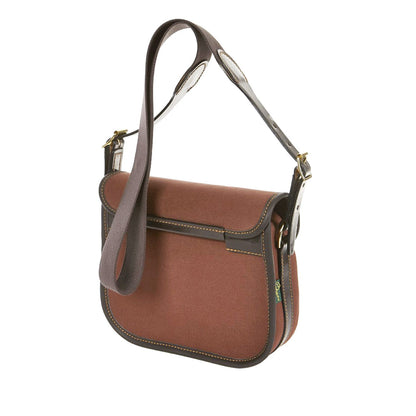 Brady Moorland Canvas Cartridge Bag 75 Rust Brown - The Sporting Lodge